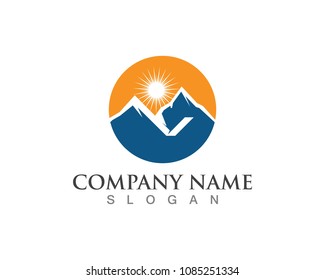 Mountain Logo Business Template Vector