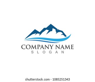 Mountain Logo Business Template Vector