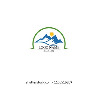 Mountain Logo Business Template Vector