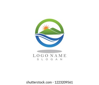 Mountain Logo Business Template Vector