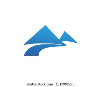 Mountain Logo Business Template Vector