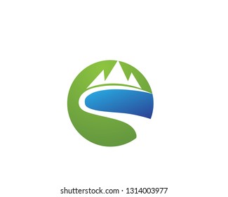Mountain Logo Business Template Vector