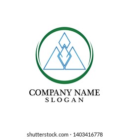 Mountain Logo Business Template Vector