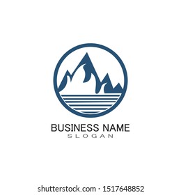 MOUNTAIN LOGO BUSINESS TEMPLATE VECTOR