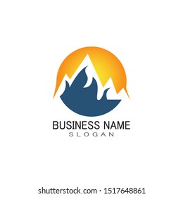 MOUNTAIN LOGO BUSINESS TEMPLATE VECTOR