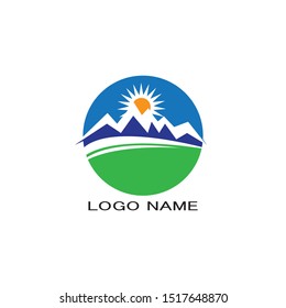 MOUNTAIN LOGO BUSINESS TEMPLATE VECTOR