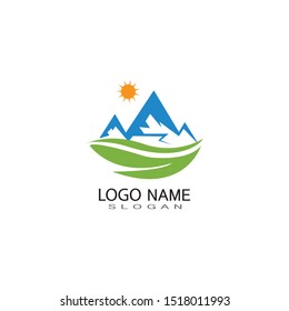 MOUNTAIN LOGO BUSINESS TEMPLATE VECTOR