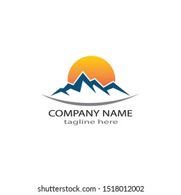 MOUNTAIN LOGO BUSINESS TEMPLATE VECTOR