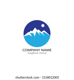 MOUNTAIN LOGO BUSINESS TEMPLATE VECTOR