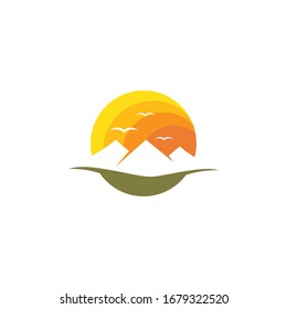 Mountain Logo Business Template Vector