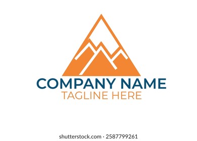 Mountain Logo Business Template Vector icon Oil, gas and energy logo concept