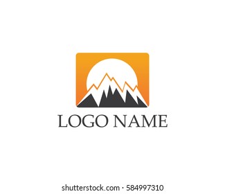 Mountain Logo Business Template Vector