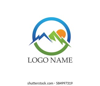 Mountain Logo Business Template Vector