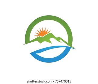 Mountain Logo Business Template Vector