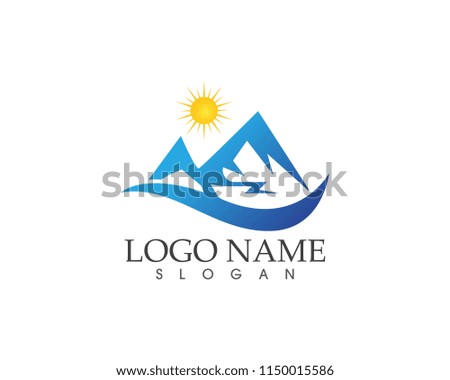 Mountain Logo Business Template Vector