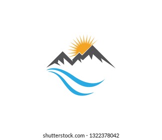 Mountain logo  BusinessTemplate icon