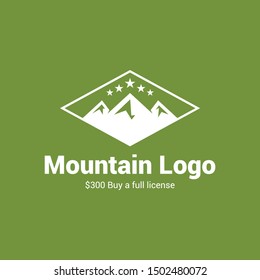 Mountain logo collections strong, simple iconic