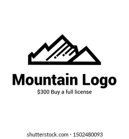 Mountain logo collections strong, simple iconic