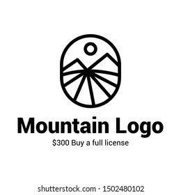 Mountain logo collections strong, simple iconic