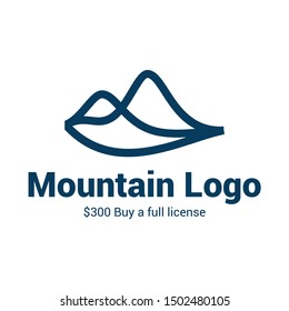 Mountain logo collections strong, simple iconic