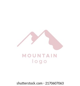 Mountain logo. Concept of adventure, exploration, nature. Vector illustration, flat design