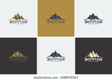 Mountain Logo Konzept Designs Minimalistisch 