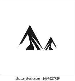 Mountain logo concept icon vector template