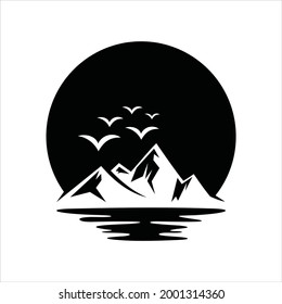 Mountain logo. creative mountain vector logo design template