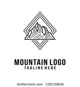 mountain logo design