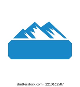 Mountain logo design. Abstract mountain logo design