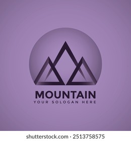 Mountain logo design for business.