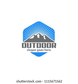 Mountain logo design concept
