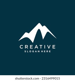 Mountain logo design concept with modern style