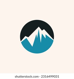 Mountain logo design concept with modern style