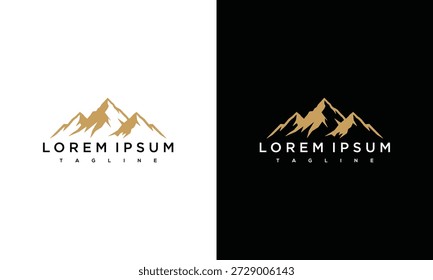 Logo-Design-Konzept auf weißen und schwarzen Hintergründen