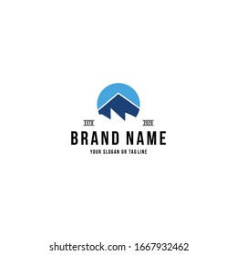 mountain logo design concept vector template