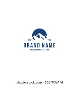 mountain logo design concept vector template