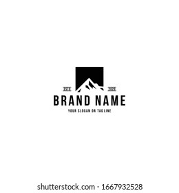 mountain logo design concept vector template