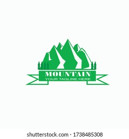 mountain logo design concept vector