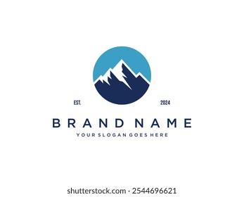 mountain logo design concept vector template