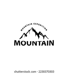 mountain logo design eps10 file