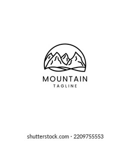 Mountain logo design icon tamplate