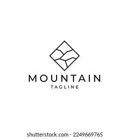 Mountain logo design icon vector