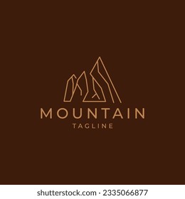 Mountain logo design icon vector