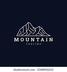 Mountain logo design icon vector