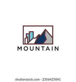 Mountain logo design icon vector	
