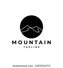 Mountain logo design icon vector