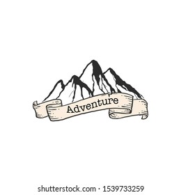 mountain logo design , mountain illustration design