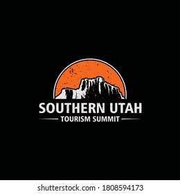 Mountain logo design illustration, Simple icon, Adventure logo