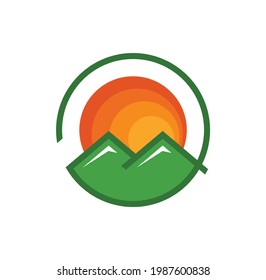 Mountain logo design illustration vector eps format , suitable for your design needs, logo, illustration, animation, etc.
